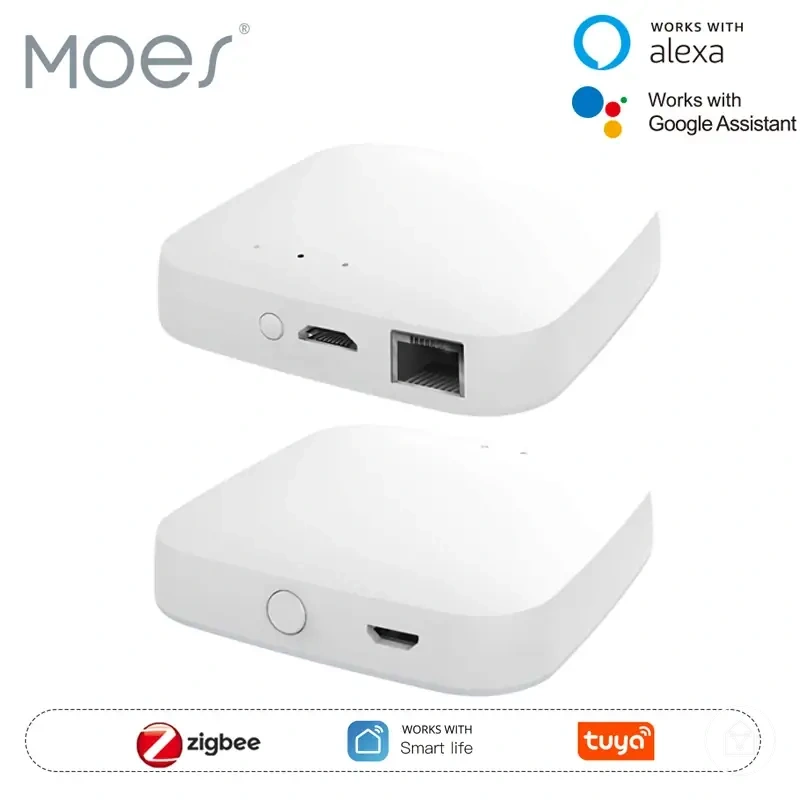 Hub بوابة ذكي Zigbee للتحكم عن بعد عبر تطبيق SmartLife ودعم المساعد الصوتي