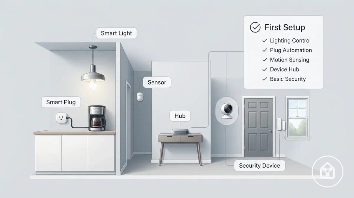 Grundlegende Smart-Home-Gerätekategorien für eine Ersteinrichtung