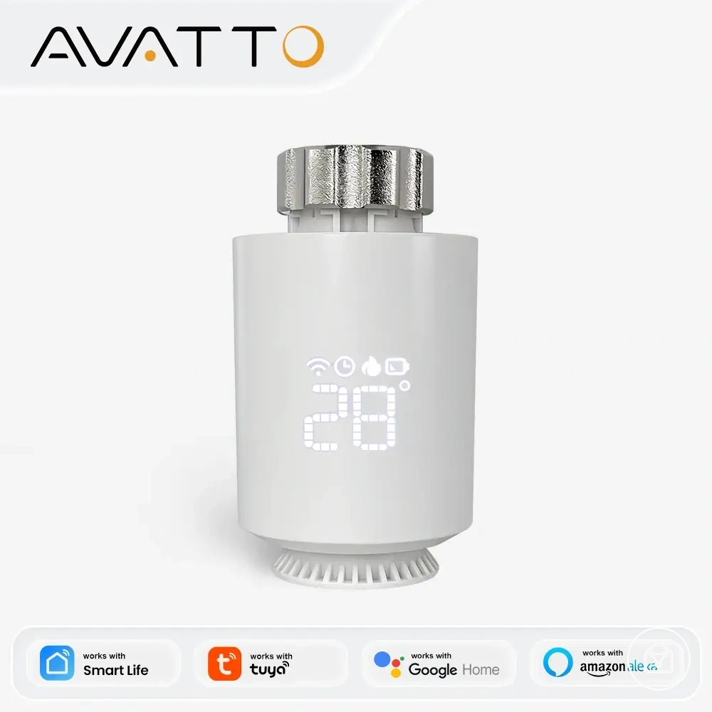 Controlador de válvula termostática inteligente para radiador con control por app y voz