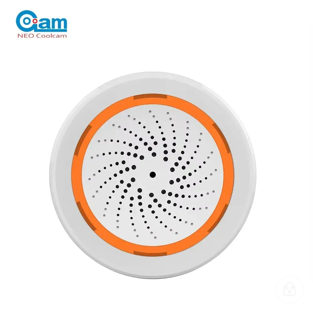 Sirena de alarma inteligente Zigbee con avisos estroboscópicos para seguridad del hogar