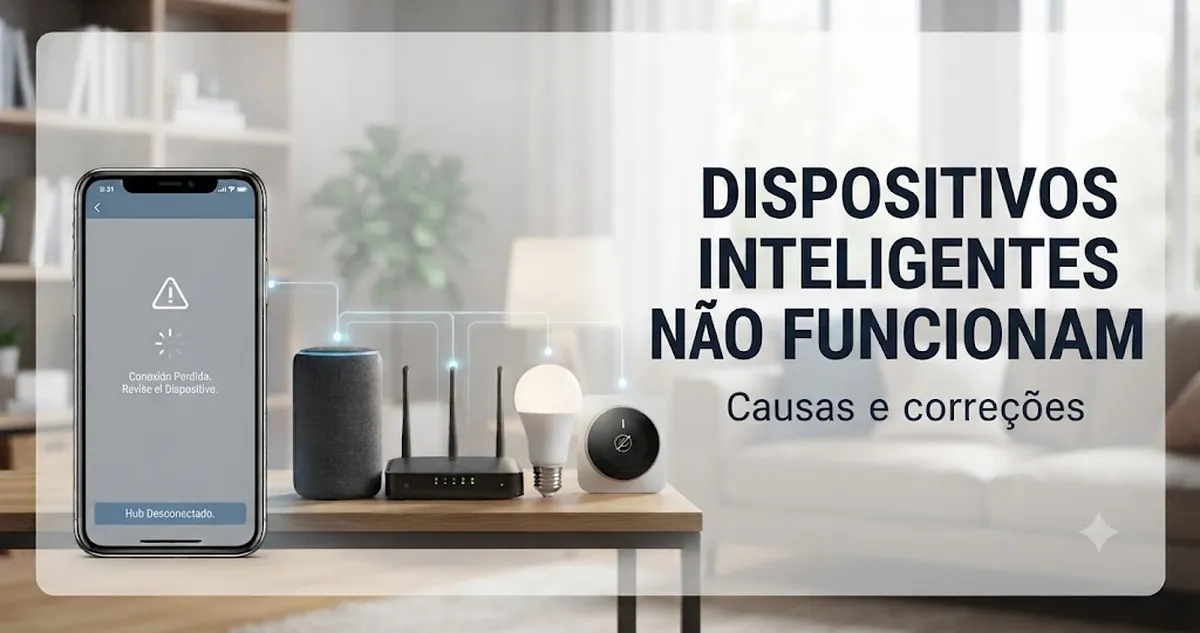 Solução de problemas em dispositivos de casa inteligente com sinais de erro de conexão e aplicativo