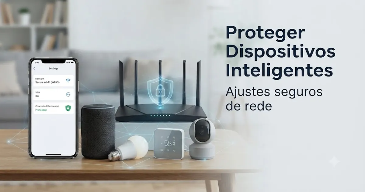 Dispositivos de casa inteligente protegidos por ajustes seguros de rede