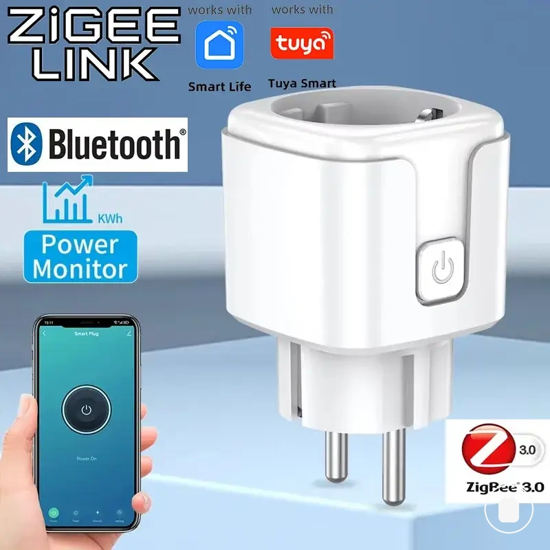 Prise connectée WiFi Zigbee avec suivi d’énergie et contrôle par application